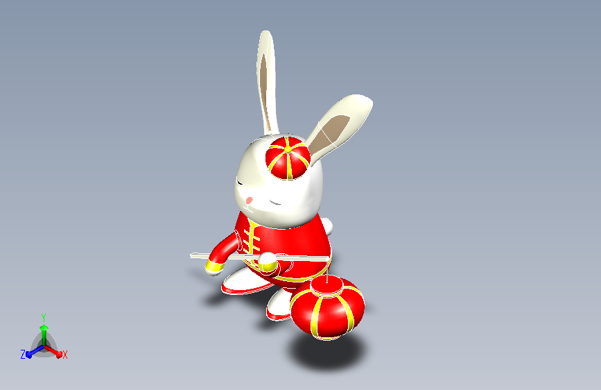 元宵节灯笼（小兔子）