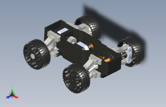 越野型3D打印小车