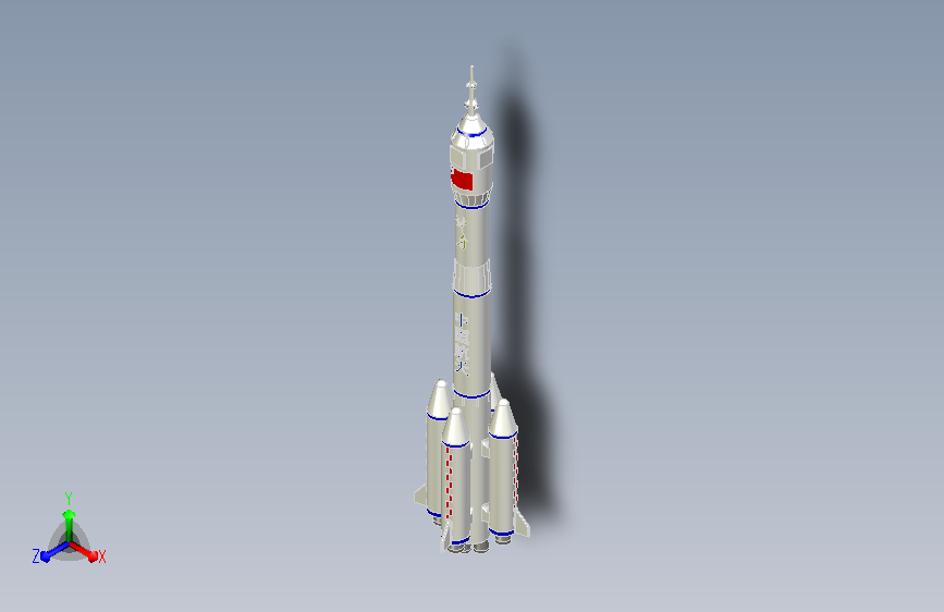 长征运载火箭玩具模型
