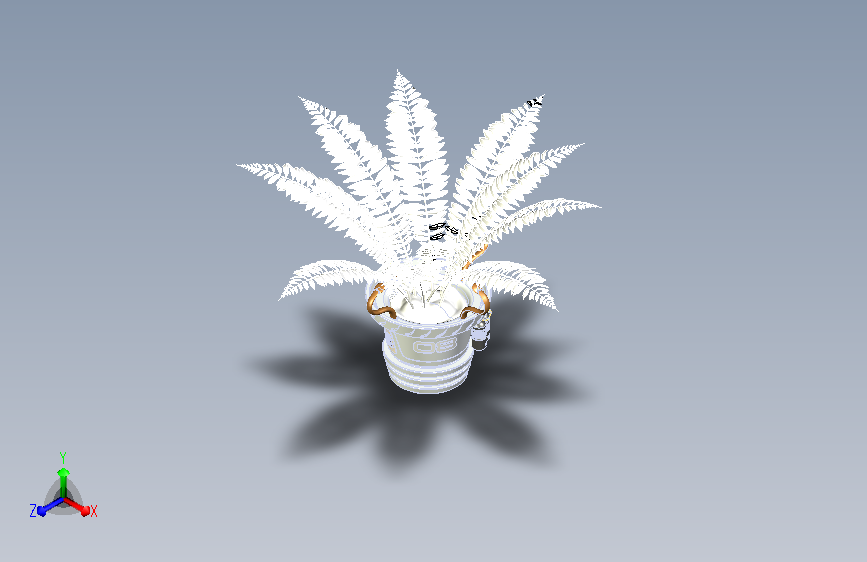 智能花盆（可以自动浇水施肥，SW2012导入格式）