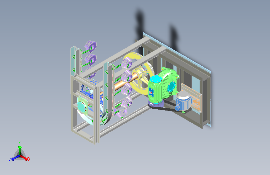 锥齿轮悬挂链生产线