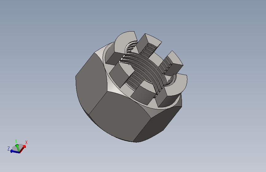 防松设计的城堡螺母