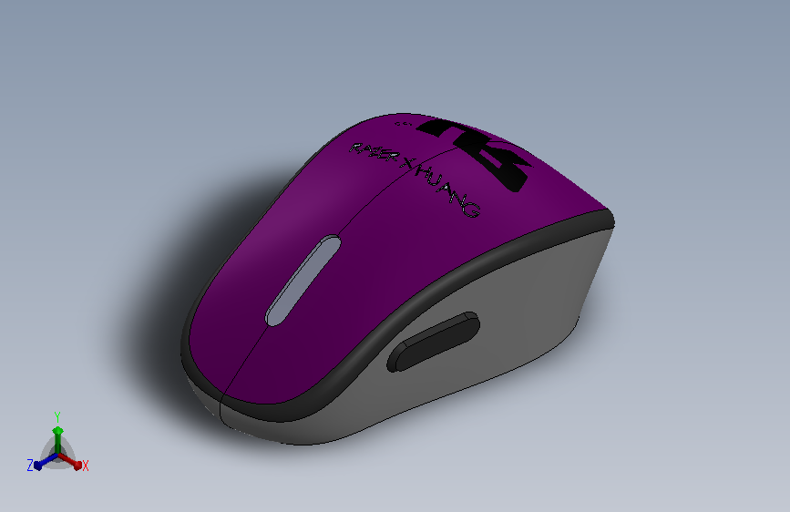 符合人体工学的鼠标模型