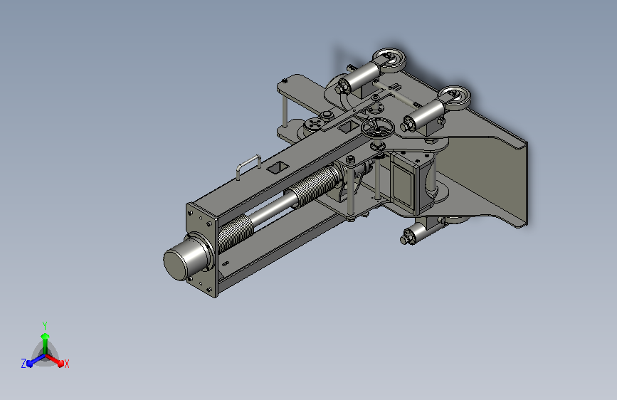 15T移动式架车机3D模型
