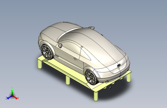 agv自动停车小车3D模型