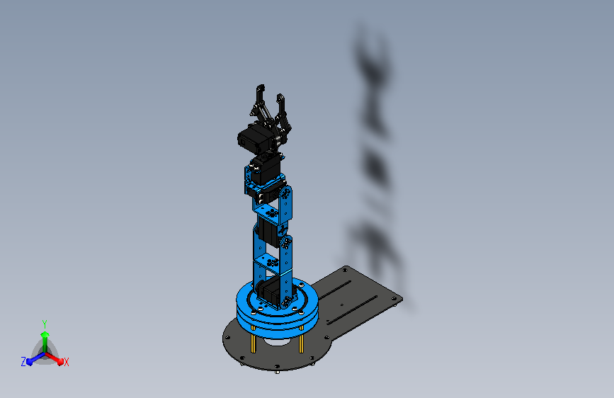 DIY六轴机器人3D模型