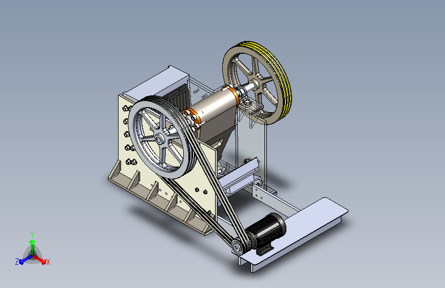 G600颚式破碎机3D模型