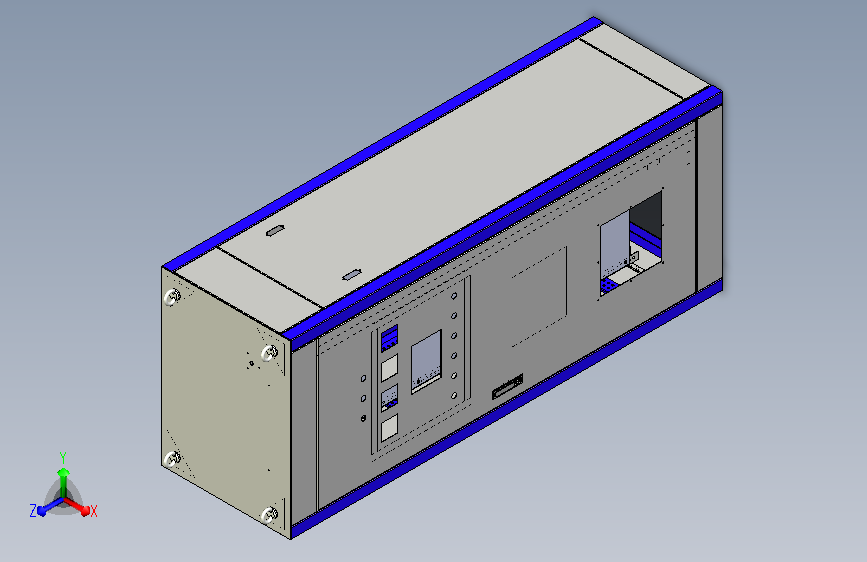 GZD柜 用于压缩机PLC控制3D模型
