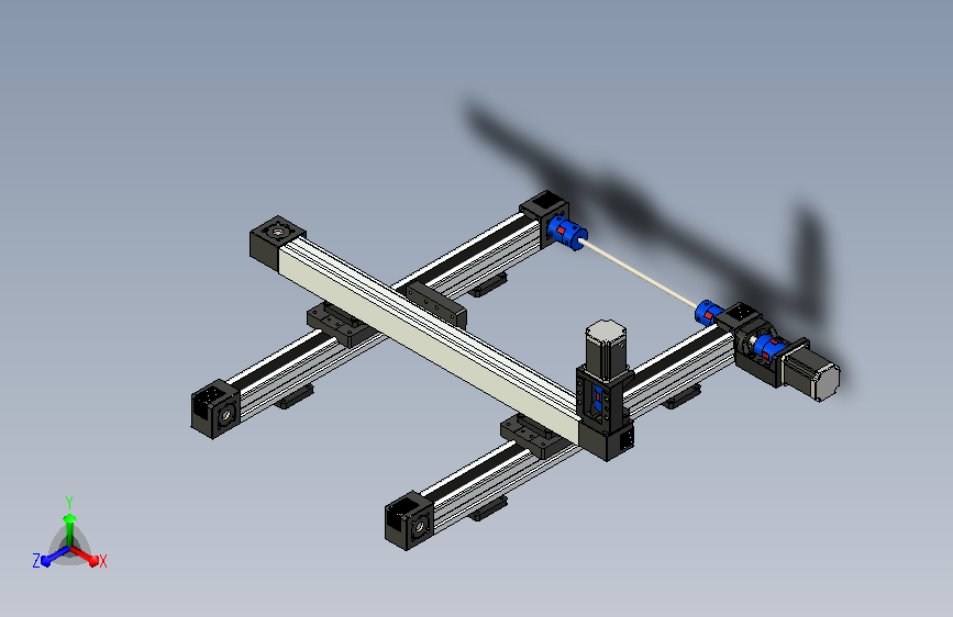 MJ45模组 XY工字侧装(含参数)3D模型