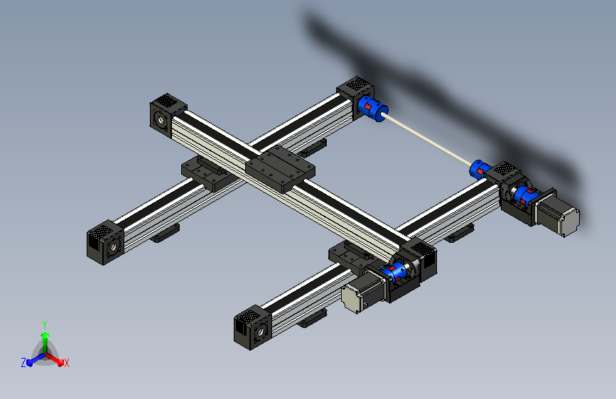 MJ45模组 XY工字平装3D模型