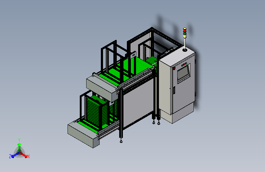 PCB送板机3D模型
