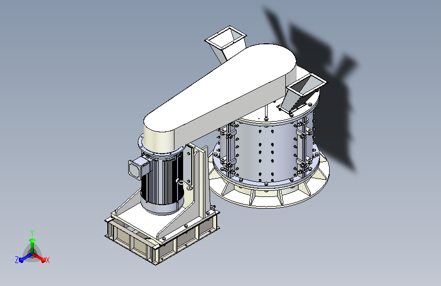 PLF1500 立轴式反击破碎机3D模型
