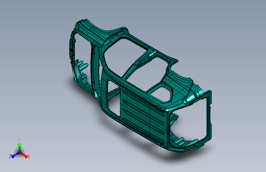 SUV汽车白车身骨架设计3D模型