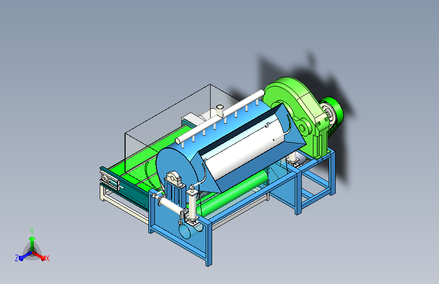 W1000-卧式清洗机3D模型