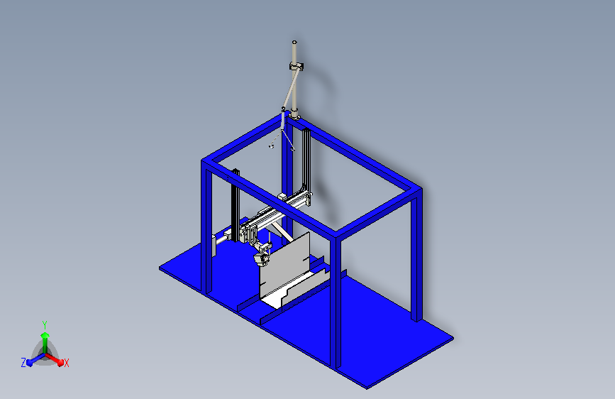 包装机喷胶机构改进3D模型