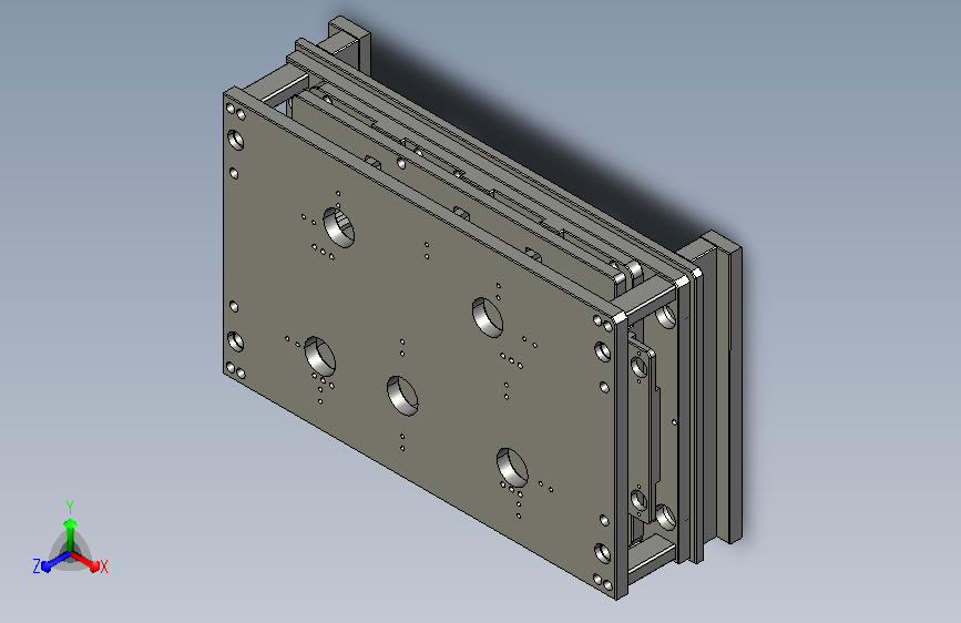 笔记本中框料头冲切模3D模型