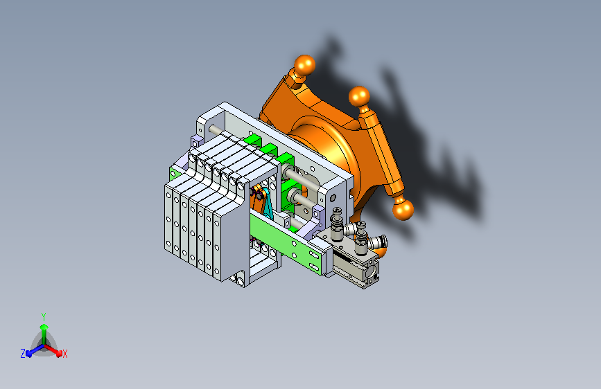 变间距机构3D模型