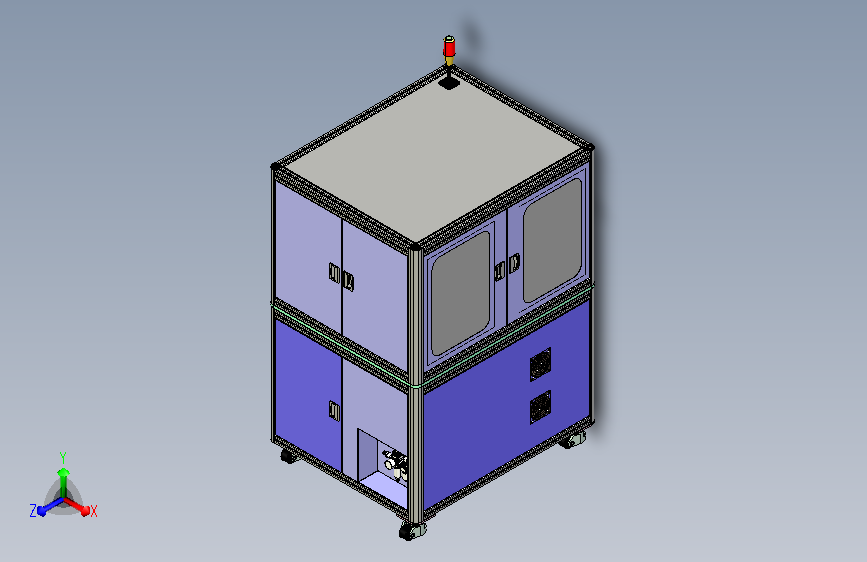 标准型材机架3D模型