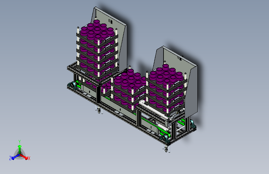 侧皮带水平输送机模型3D模型