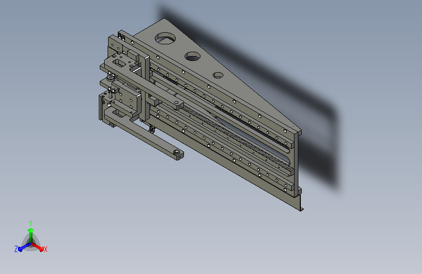 齿轮齿条传动夹爪上料模组3D模型