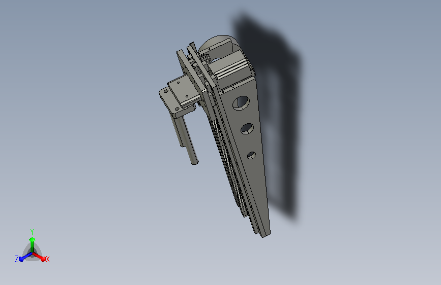 齿轮齿条传动下料推送模组3D模型