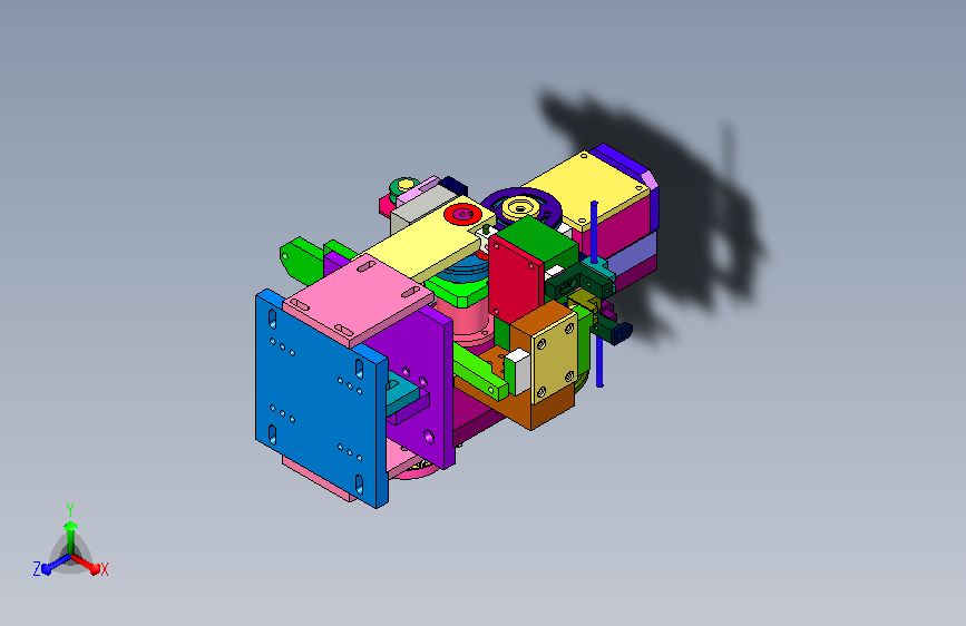 冲切折弯机构3D模型