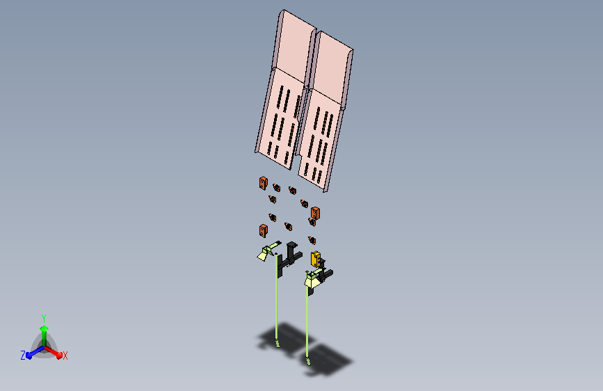 冲压模具设计用送料组件3D模型