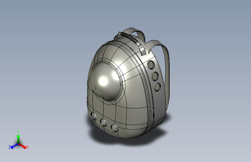 宠物背包3D模型