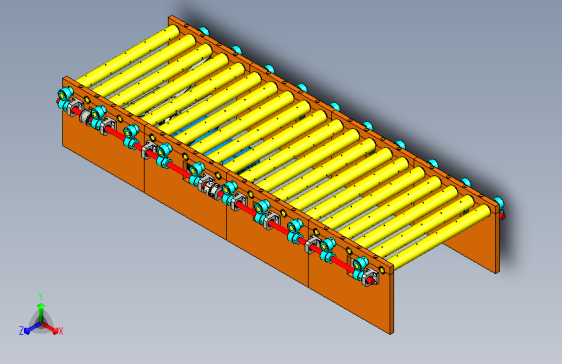 磁力轮输送线3D模型