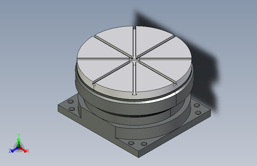 伺服回转平台3D模型