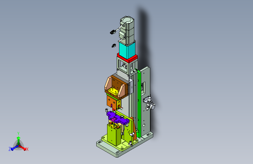 伺服装配组件三维模型3D模型