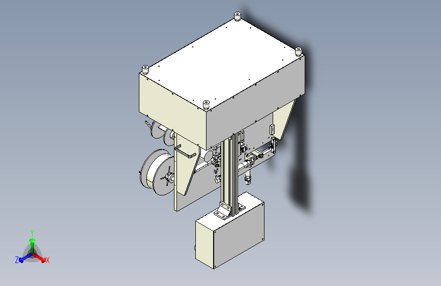 电线对折贴标机3D模型