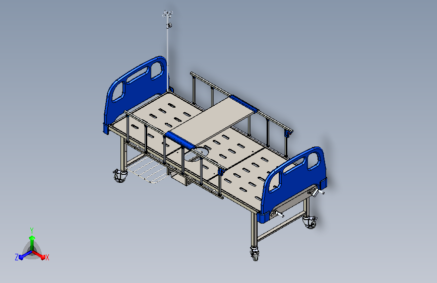 多功能病床3D模型