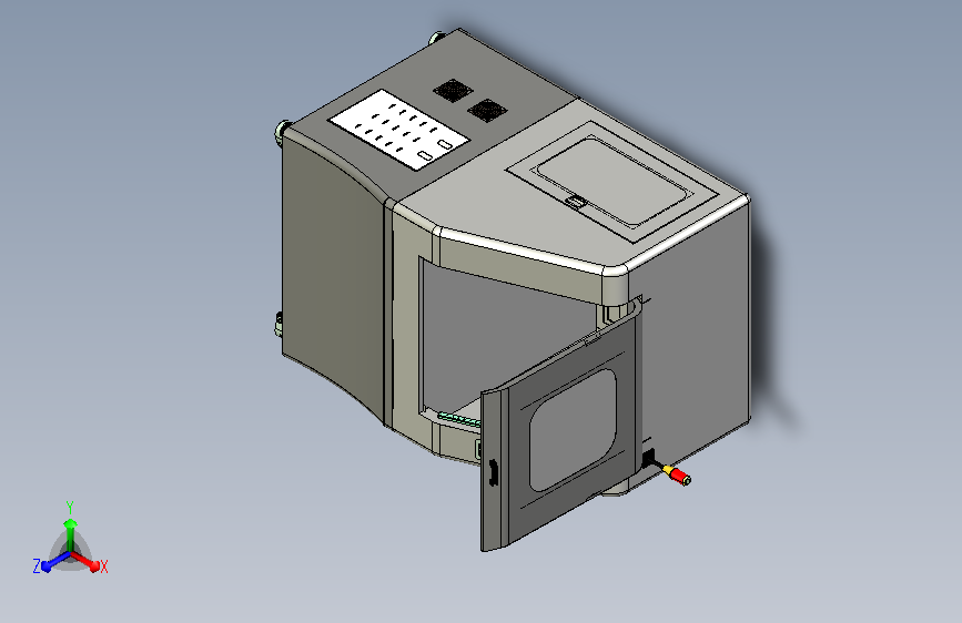 翻盖式机架3D模型