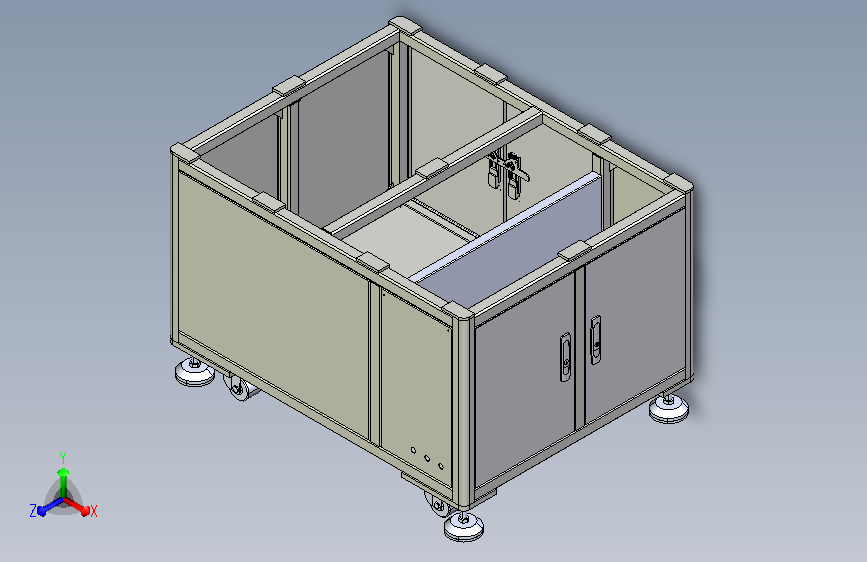 方通机架3D模型