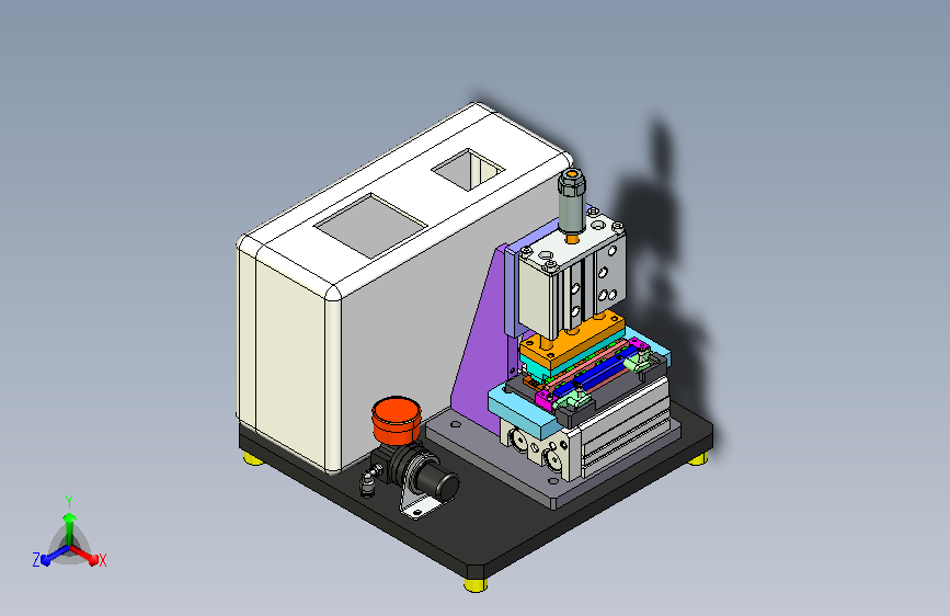 仿形压合推紧设备3D模型