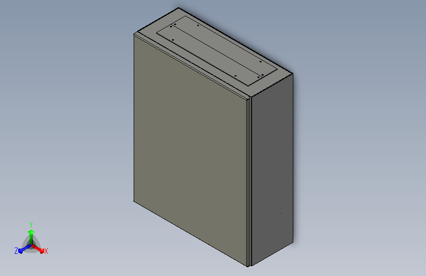 挂壁电气机箱3D模型