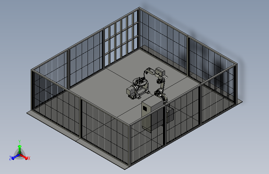 机器人焊接工作站3D模型