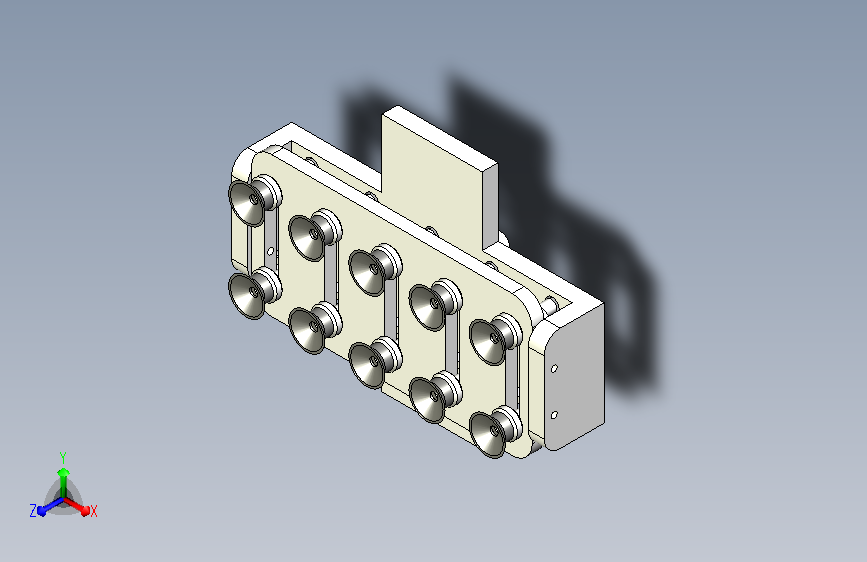 机械手桁架机械手专用可变距吸盘3D模型
