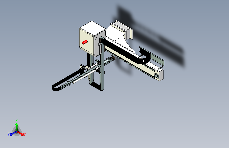 机械手三轴伺服注塑机机械手3D模型