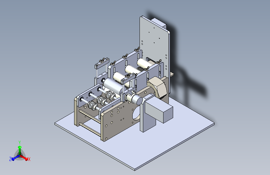 挤出机塑料软管裁断机3D模型