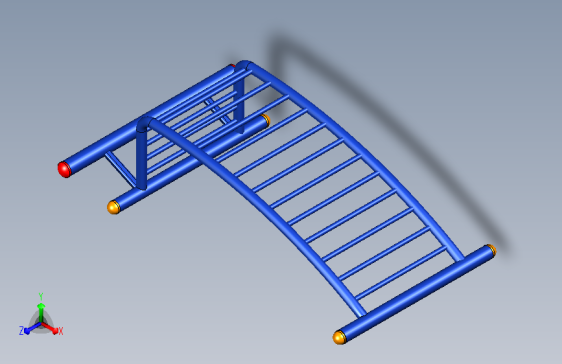健身器材腹肌板3D模型