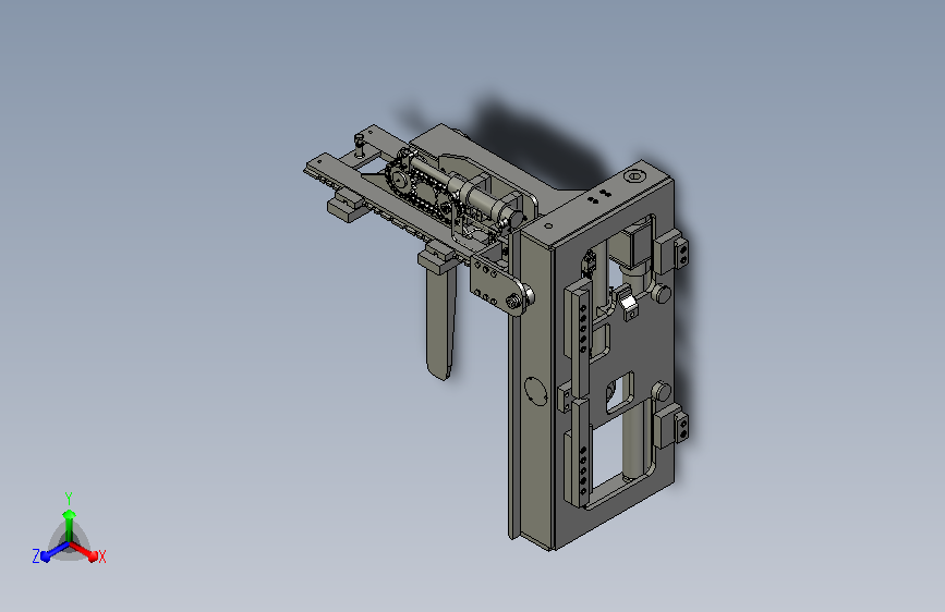 经典传动之卡车地盘180度旋转机构3D模型