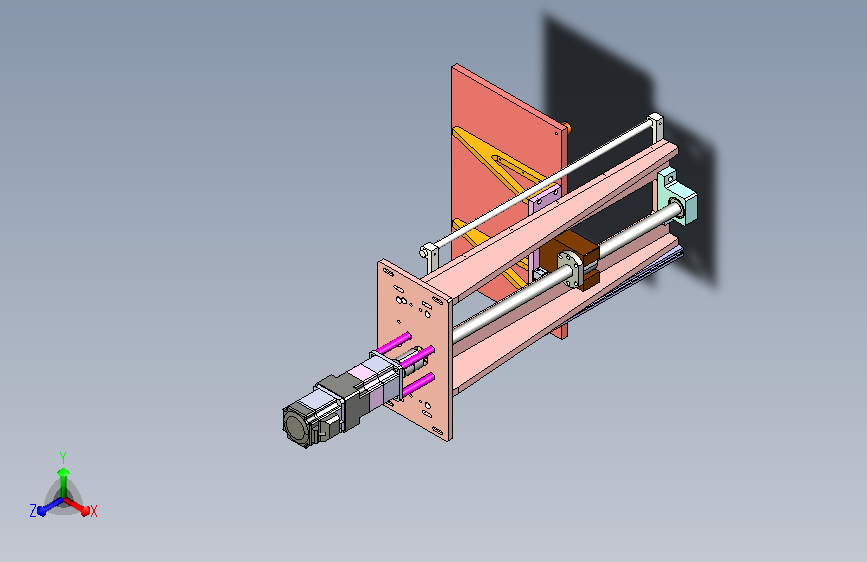 经典丝杆上料机构模型3D模型