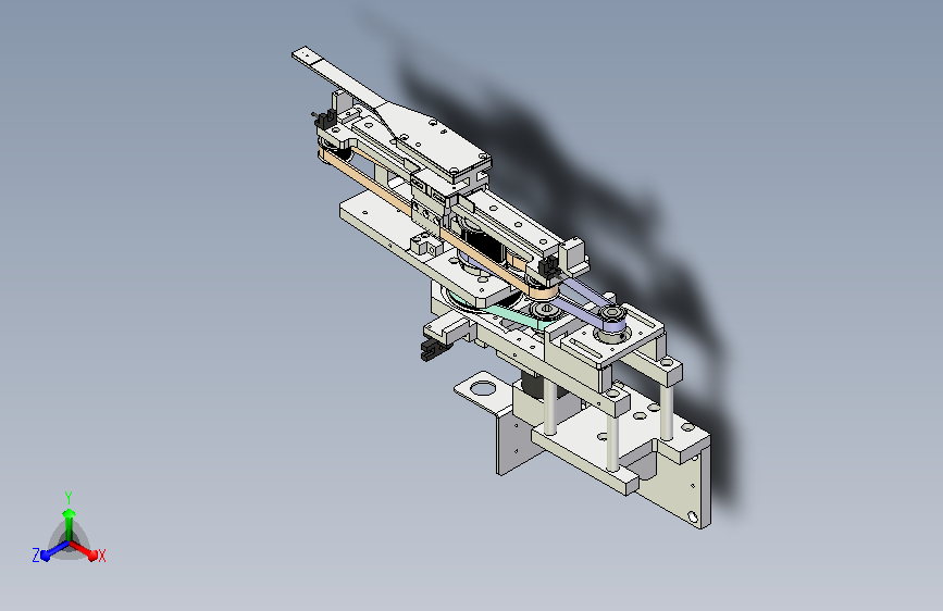 卡夹旋转取料机构3D模型