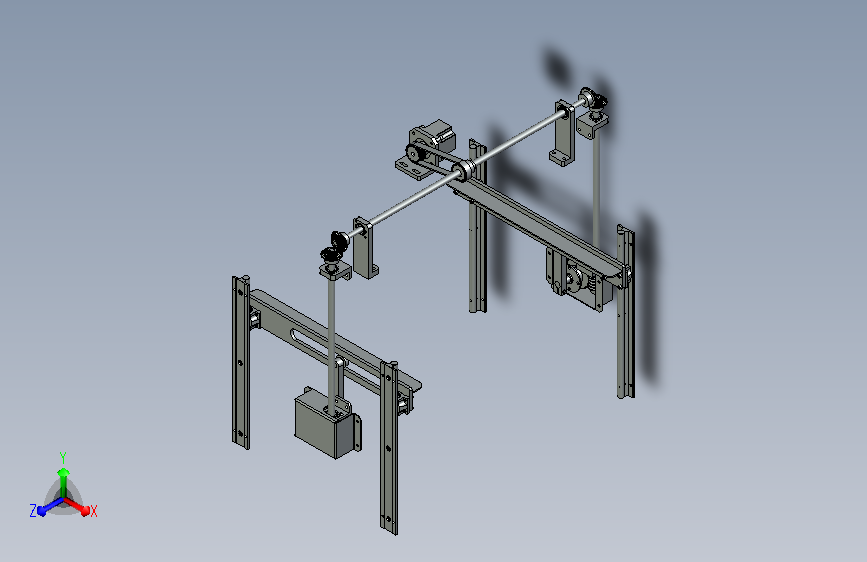 烤箱升降机构3D模型