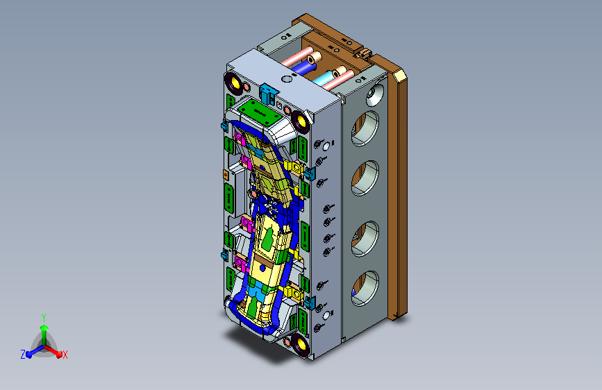 汽车内饰件 塑料模具 B上柱3D模型