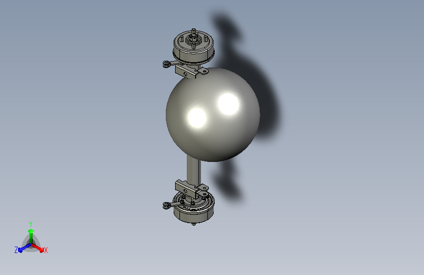 三轮摩托车后桥3D模型