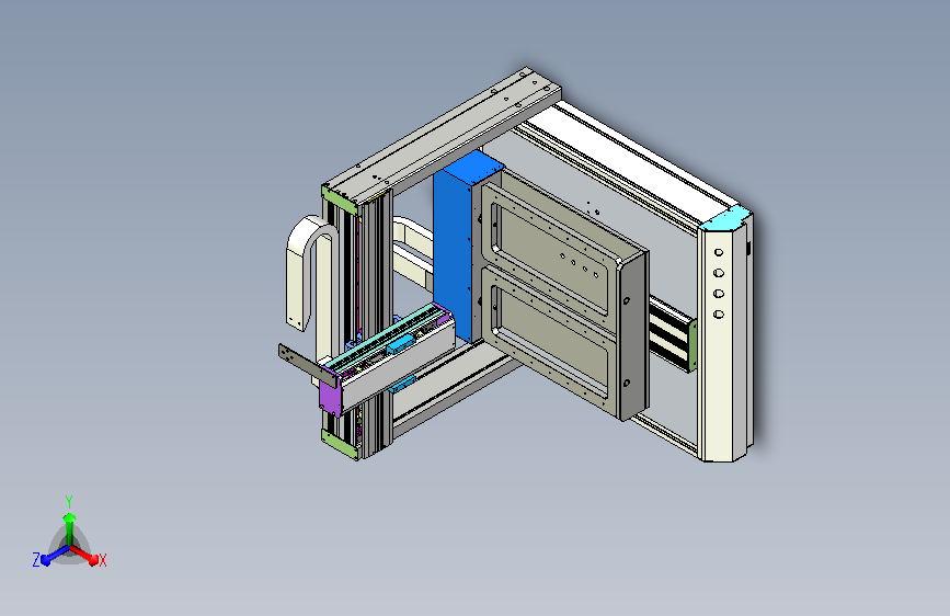 三轴旋转平台3D模型
