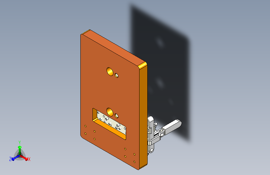 手机螺母焊接夹具3D模型